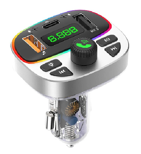 Modulator auto cu LED RGB BT FM Handsfree USB Andowl Q C668
